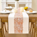 Metallic Style Rose Gold Table Runner, Table Runners 48 Inches Long | Cotton by Aiimart