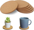 6Pcs Cork Coasters, Tivnhuils 3.9 inch Coasters, Coasters Set by Tivnhuils