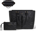 Laptop Tote Bag for Women, Leather Work Tote by Lifeamar