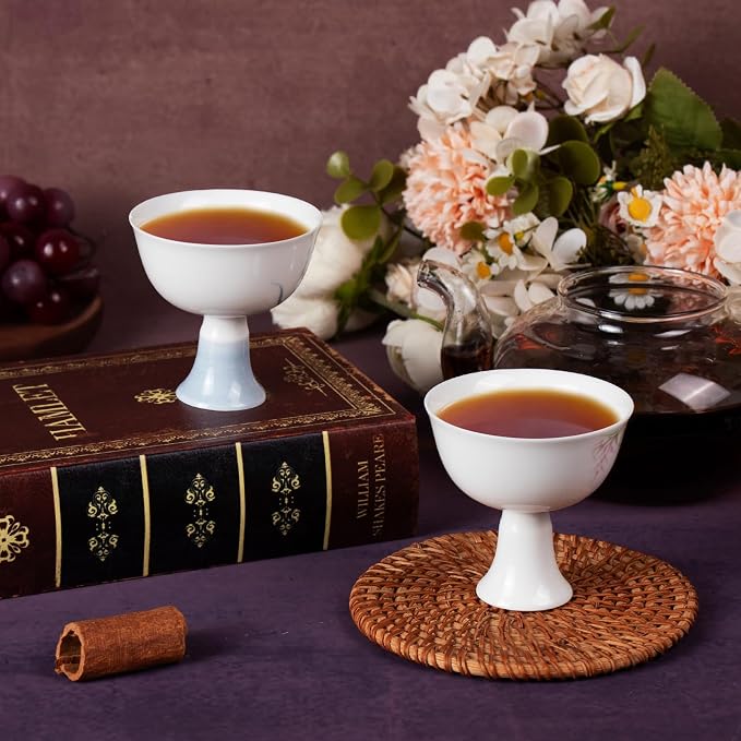 KAMMAK Tea Cup, 2.5oz Small Tea Cups Set of 2, Chinese Kungfu Tea Cups - Image 6