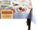 Maison d' Hermine Table Cloth Square Table 100% Cotton 60 x 60 Inches Tablecloth Reusable Decorative for Dining Room Farmhouse Home Valentines Day Decorations Spring Summer - Gourmand