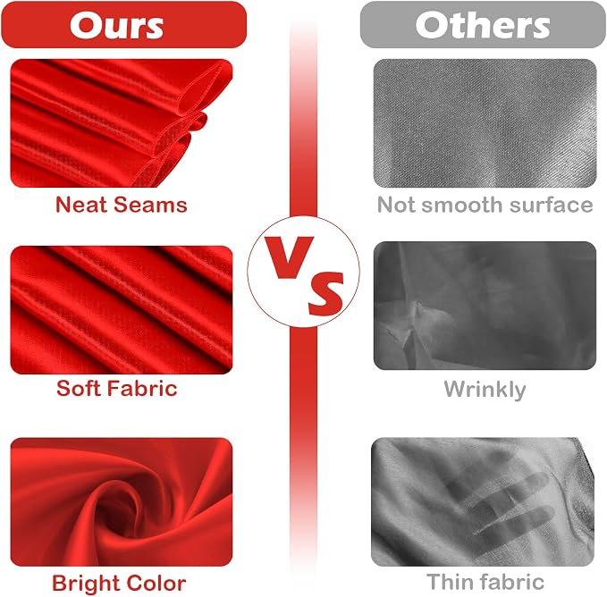 10 Pack Red Table Runner 12 x 108 Inches Wedding Satin Silk Table Runner | silk - Image 6