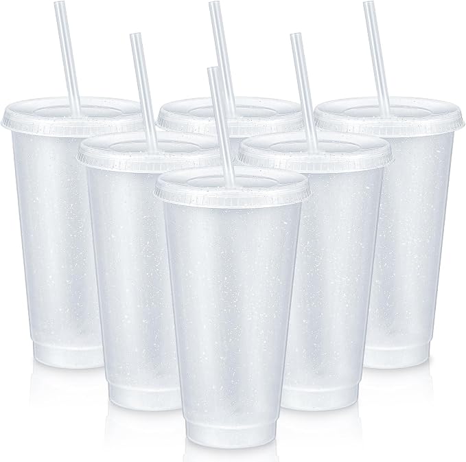 Uiifan 6 Pcs 24 oz Reusable Tumbler by Uiifan