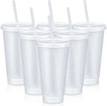 Uiifan 6 Pcs 24 oz Reusable Tumbler by Uiifan