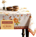 Maison d' Hermine Table Cloth Square Table 100% Cotton 54 x 54 Inches Fall Tablecloth Reusable Everyday Use for Thanksgiving Christmas Decorations Dining Farmhouse Party (Kelim - Prairie)