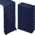 12 Pack Navy Blue Cheesecloth Table Runner 10Ft Gauze Cheese Cloth Table Runner by Heneger