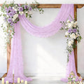 Pearl Table Runner Gauze Sheer 19FT Wedding Draping Fabric Decor | Lilac Summer by Socomi