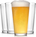 CUCUMI 16 Oz Beer Pint Glasses Set of 4 | Drinking Glasses, Cocktail Glasses by CUCUMI