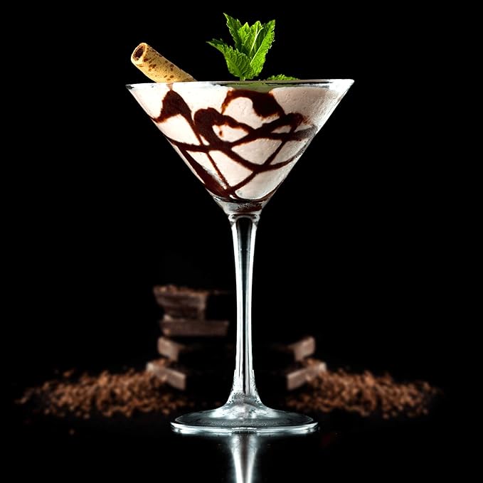 DISCOUNT PROMOS Martini Glasses by ARC 10 oz. Set of 10, Bulk Pack - Perfect for Hotel, Bar, Restaurant or Lounge - Clear