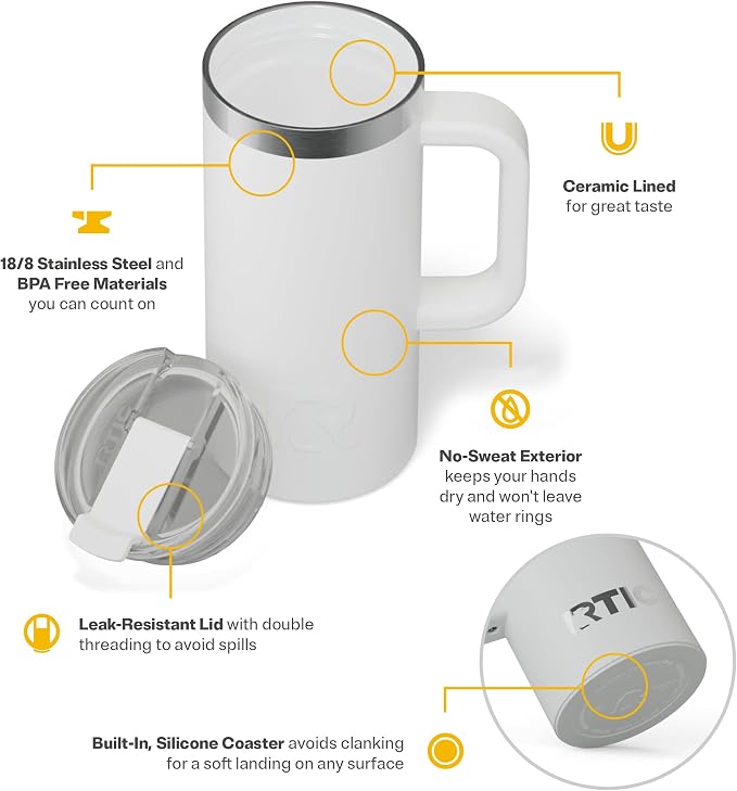 RTIC 16oz Road Trip Travel Mug - Image 3