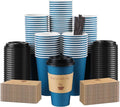 Clawsoff 100 Pack 16 oz Disposable Paper Coffee Cups by BuyNow
