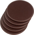 Leather Coasters for Drinks, Drink Coaster for Tabletop Protection Home Decor & by Unknown
