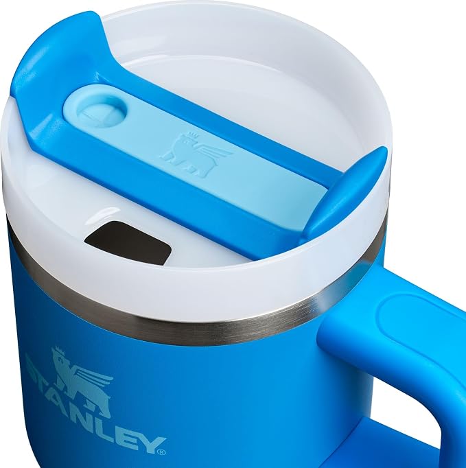 STANLEY Quencher H2.0 Flow State Tumbler, 20 oz, Azure | Handle and Straw | - Image 2