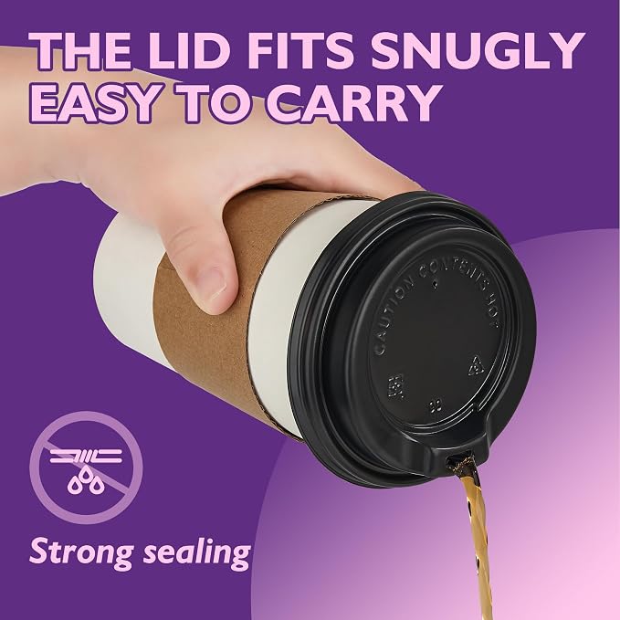 16 oz 50 Pack Disposable Coffee Cups - Image 5