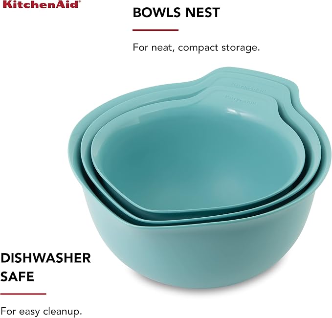 KitchenAid Universal Nesting Plastic Mixing Bowls - Image 4