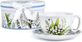 STP GOODS Bone China Tea/Coffee Cup and Saucer in Gift Box Tea Cup and Saucer by STP-Goods