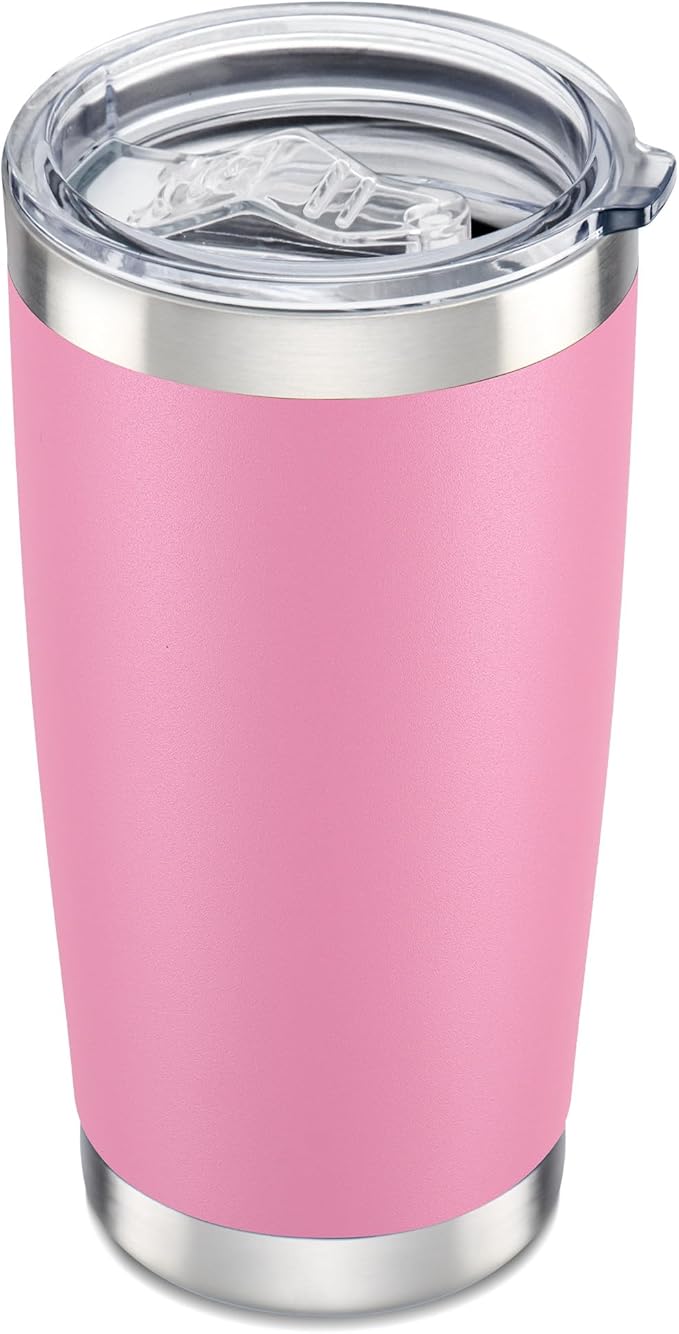 20 oz Tumbler with Lid Stainless Steel Insulated Tumblers Cups Travel Mug | by Orebigo