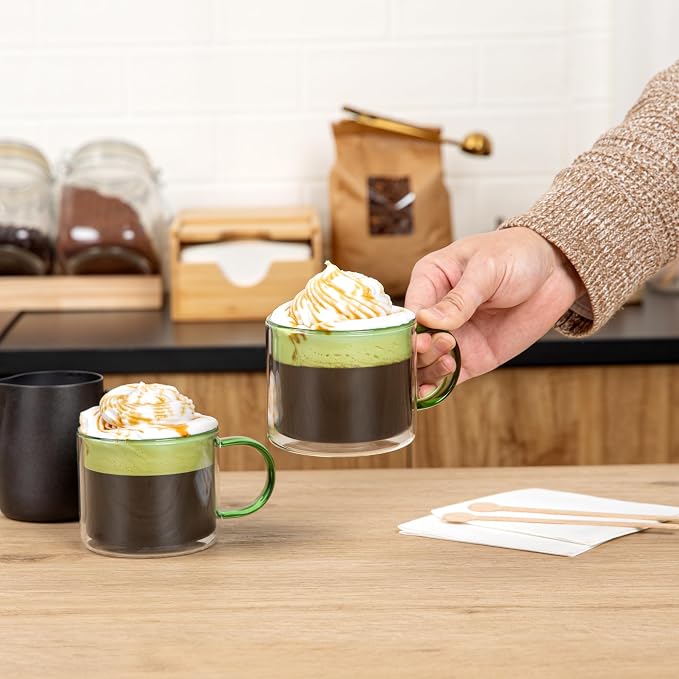 Restaurantware Coffee Cups 12 Pack of 11 oz Double Wall Glass Insulated Coffee - Image 5