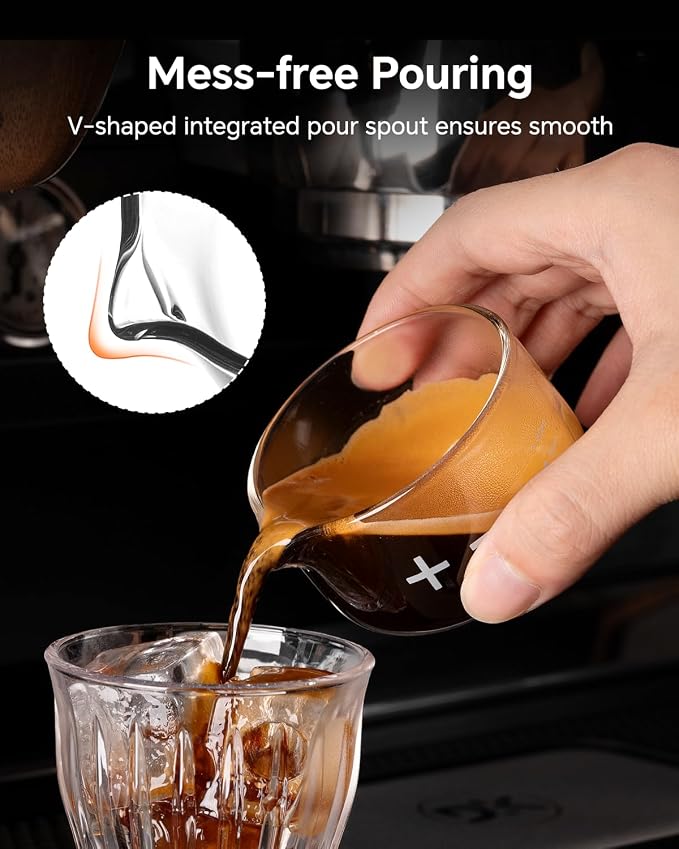Espresso Shot Glass Measuring Cup, Handleless Compact Design - Image 5