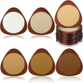 6 Pcs Mid Century Modern Coasters Wood Absorbent Coaster by Newtay