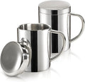 Yesland 2 Pack 13.5 oz Stainless Steel Double-Walled Metal Mugs by Yesland