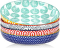 Selamica Ceramic Pasta Bowls Set of 4, 34 OZ Salad Bowls, 8.6 Inch Wide and by Selamica