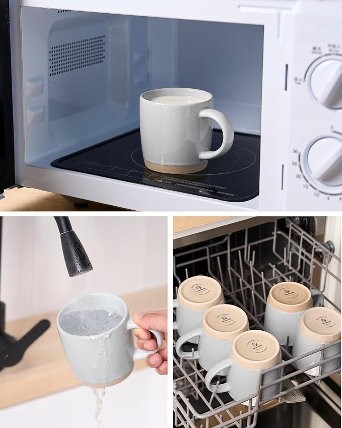 famiware Coffee Mugs for 4, 13 oz Mug Set, Dringking Cup - Image 4