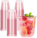 KesaPlan 50Pcs 12oz Pink Plastic Party Cups, Disposable Wine Cocktail Cups | by KesaPlan