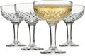 Godinger Champagne Glasses, Champagne Glass Set, Coupes Barware Martini Glasses by Godinger