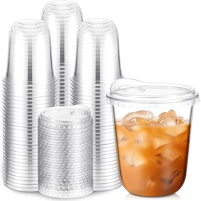 Baderke Clear Plastic Cups by Baderke