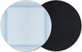 Light Blue Grid Coasters Set of 2 Absorbent Coasters by Unknown