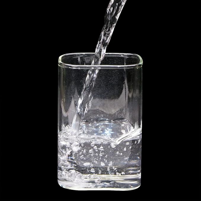 Tupalizy Square Glass Cups Tumbler Highball Drinking Glasses - Image 6