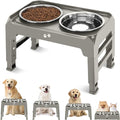 Elevated Bowls, 4 Height Adjustable Raised Stand by COMESOON