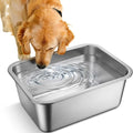 2 Gallon Large Dog Water Bowl, Stainless Steel Bowl, Medium Dogs | 2 Gallon by Lonepetu