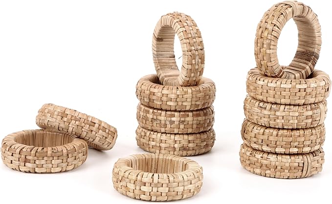 ALPHA Living HOME Decorative Napkin Rings Set of 12 - Image 5