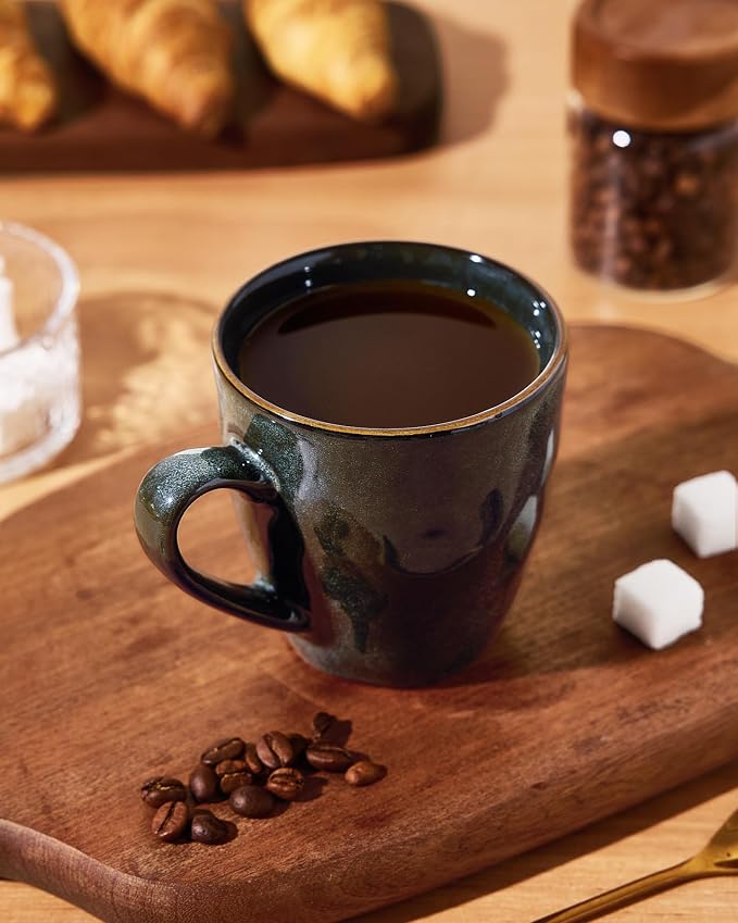 famiware Coffee Mugs Set of 4, Ocean Round 11.5oz Coffee Cup Set - Image 2