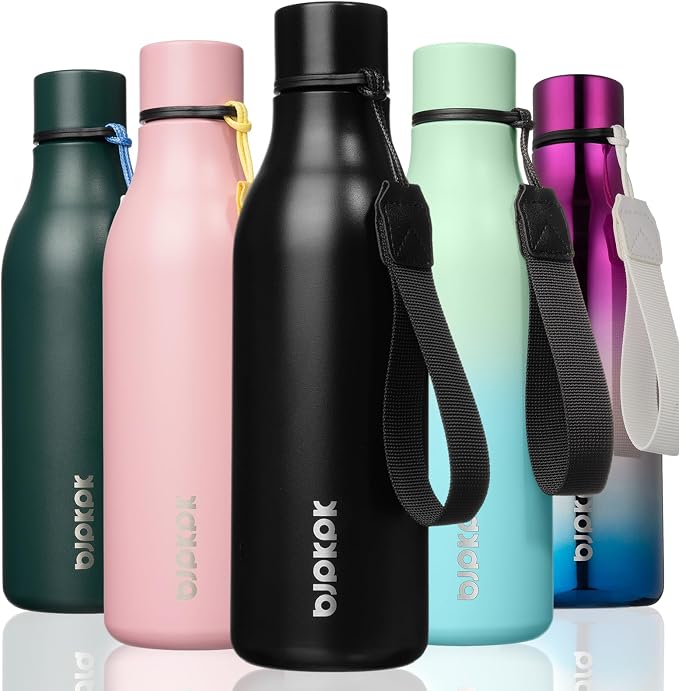 BJPKPK 18oz Insulated Water Bottle, Stainless Steel Bottle by BJPKPK