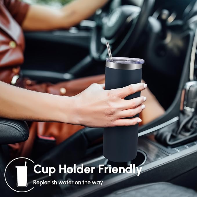 Volhoply 8 Pack Skinny Tumblers - Image 4