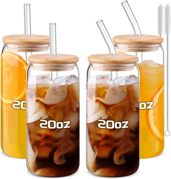 DWTS DANWEITESI Glass Cups “20oz”, Glass Cups by DWTSDANWEITESI