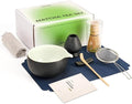 Joiish 7 Pcs Matcha Kit Set, Matcha Whisk and Bowl Set, Charcoal Grey | Ceramic by Joiish