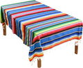 Fowecelt Mexican Serape Blanket Tablecloth 59 x 84 Inch by Fowecelt