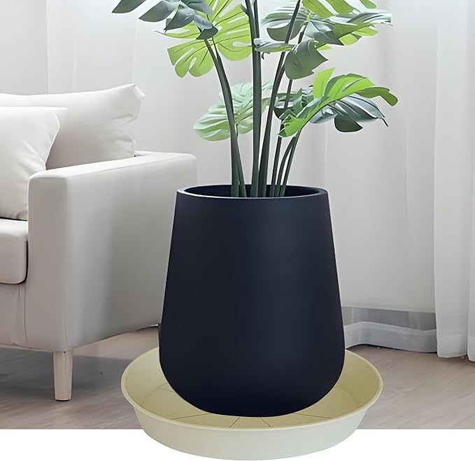 3 Pack of 20 22 inch Plant Saucer, 3.6" Depth Tray, Large Deep Garden Plastic - Image 3