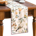 bilin gaier Designer Vintage Linen Table Runner, Floral Fruit Pattern, Dining by bilingaier