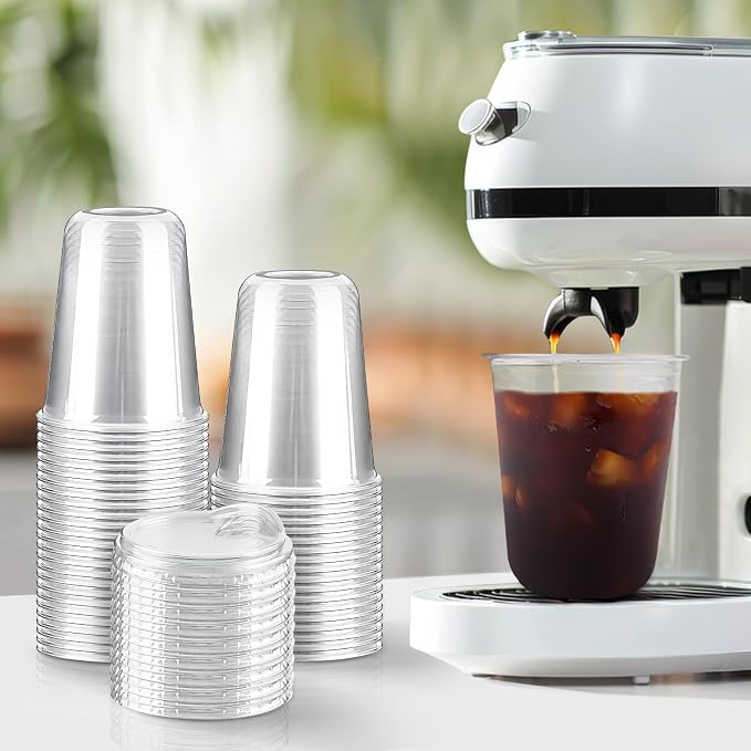 16 oz Round Bottom Clear Plastic Cups - Image 4