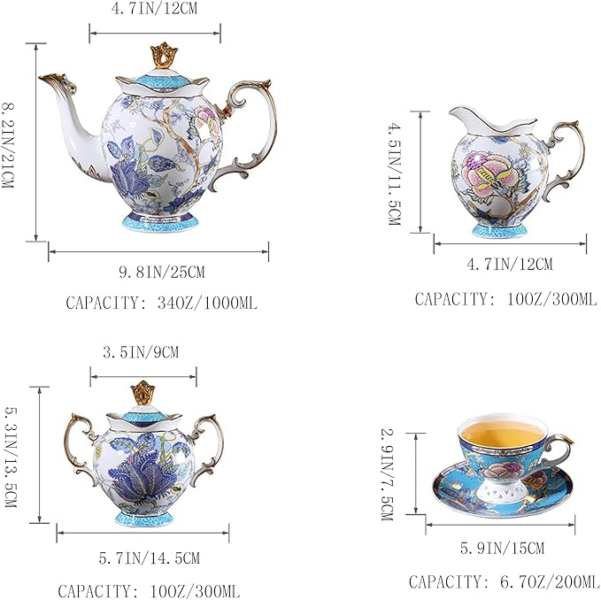 ACMLIFE Porcelain Tea Sets - Image 9