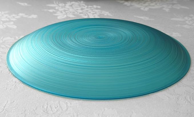 " OCCASIONS " 240 Plates Pack,(120 Guests) Premium Wedding Party Disposable Plastic Plates Set -120 x 10'' Dinner + 120 x 7'' Salad/Dessert (Belize, Aqua & Gold)
