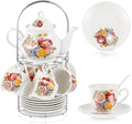 Zhehao 20 Pcs Porcelain Tea Set by Zhehao