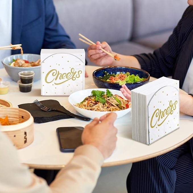Patelai 2 Pack Crystal Acrylic Clear Napkin Holder - Image 7