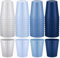 Yungyan 24 Pcs Dusty Blue Baby Shower Decoration Dusty Blue Reusable Plastic by Yungyan