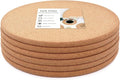 Cork Trivets for Hot Dishes, Hot Pots and Pans, 10 Inch 6 Pcs | High Density by KITLAB
